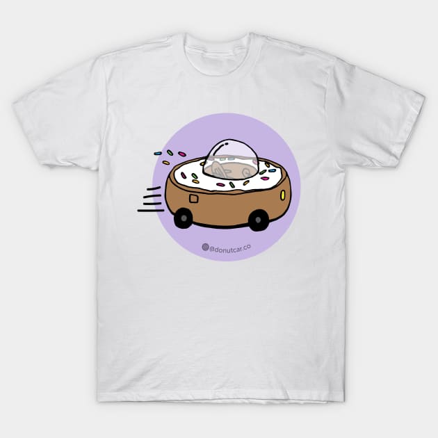 Donut Car - Let's Roll (Grape) T-Shirt by donutcarco